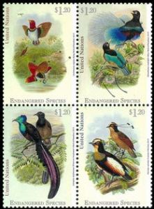 1106-1109 Endangered Species Sheet of 16