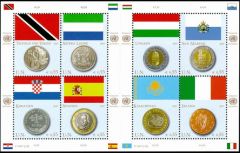 Flags and Coins: Trinidad and Tobago,Sierra Leone,Hungary,San Marino,Croatia,Spain,Kazakhstan,Ireland