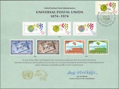 UN5 Souvenir Card FDC - Geneva